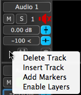 Track Contect Menu